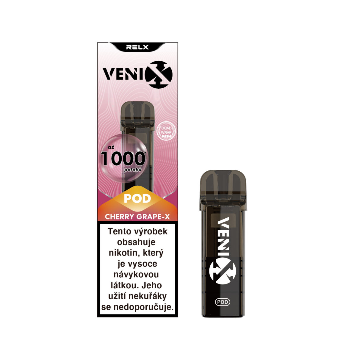 VENIX POD CHERRY GRAPE-X 20mg/ml Dual-Mesh (R)