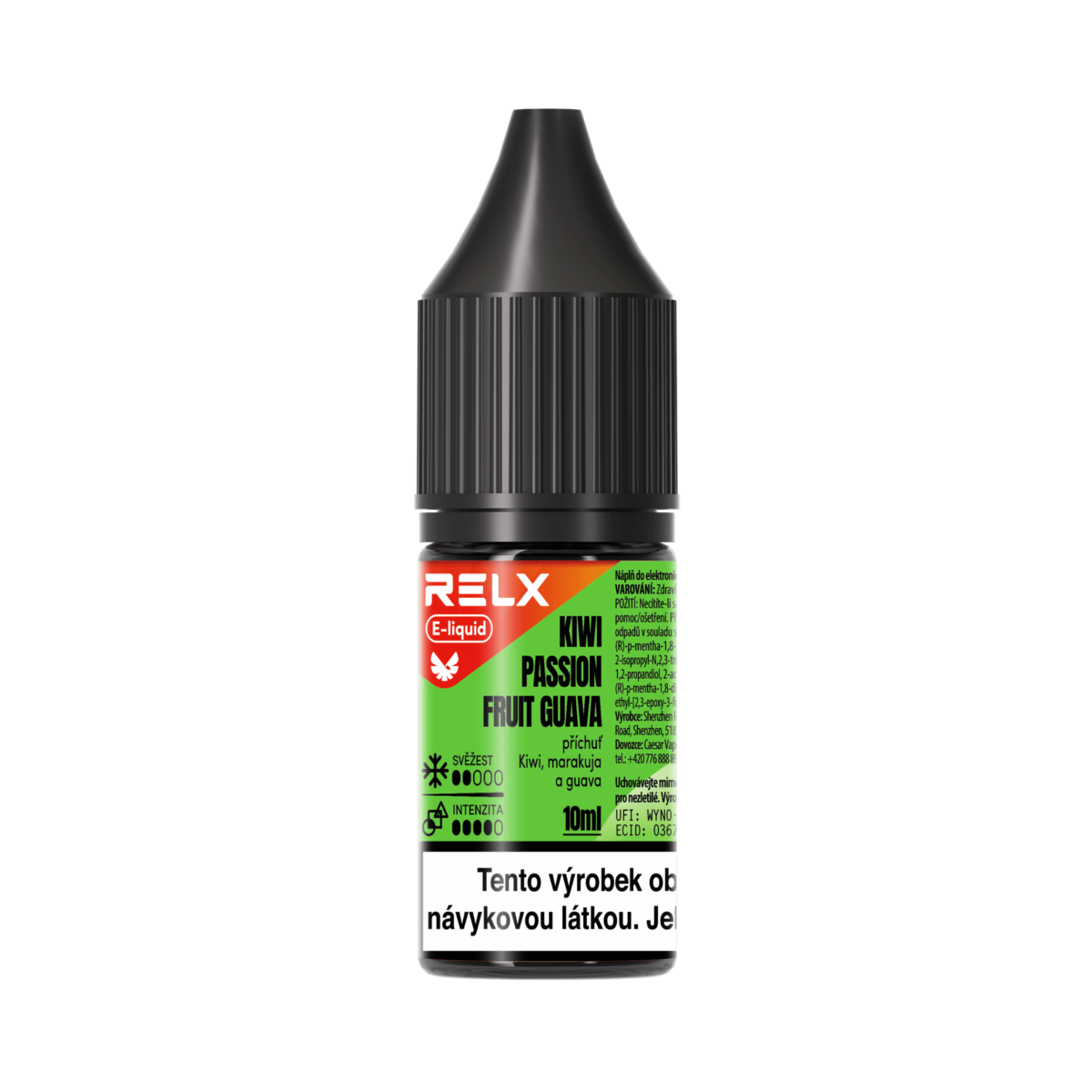 RELX e-liquid - Kiwi Passion Fruit Guava - 10ml (R) 18mg/ml