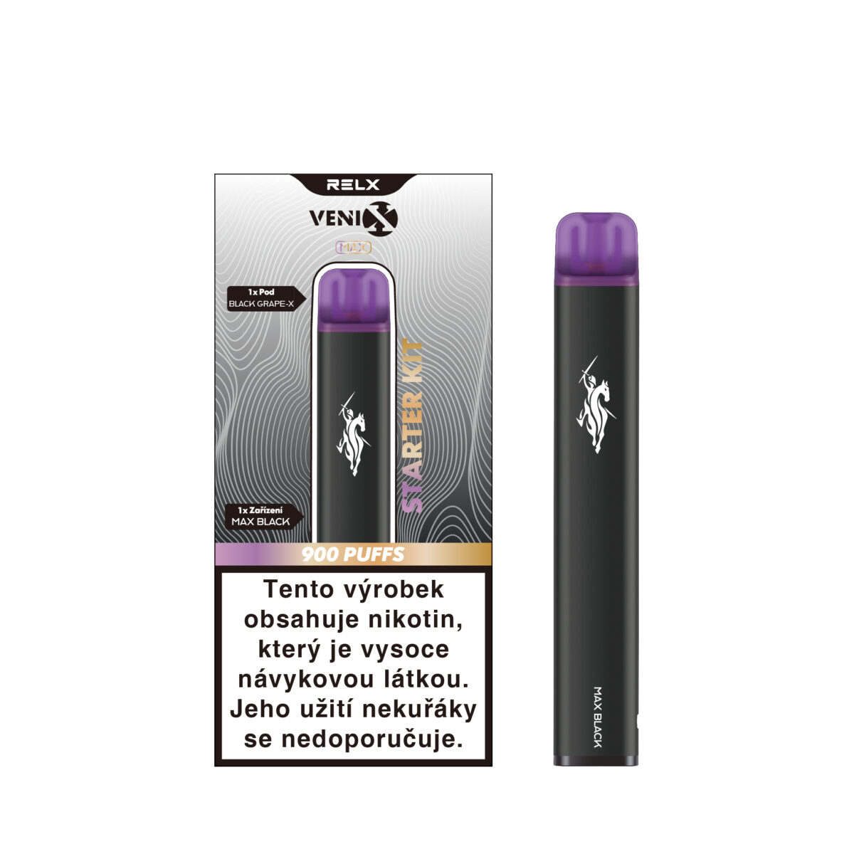 VENIX Max Starter Kit- MAX BLACK-Pod-Black Grape (Q)