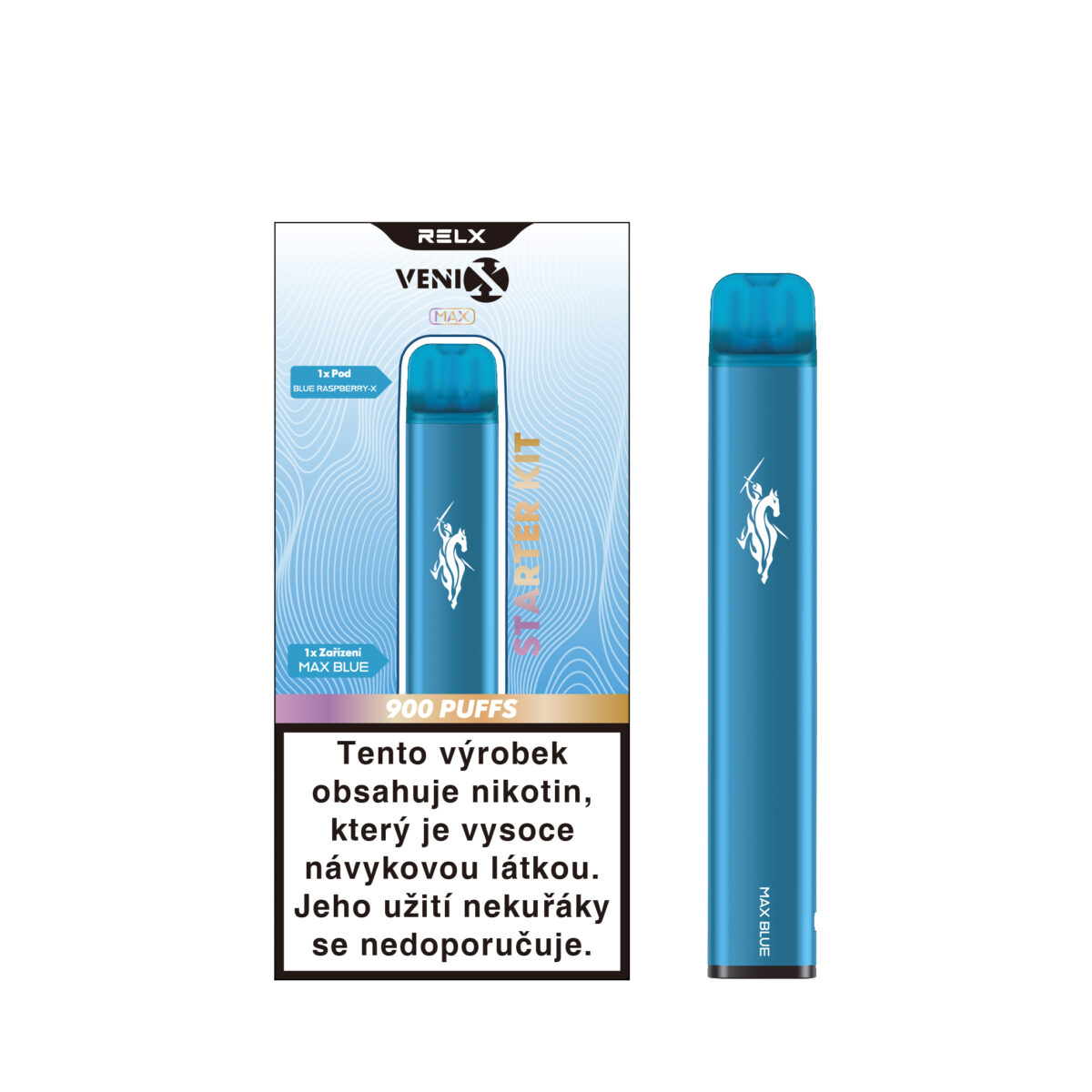VENIX MAX Starter Kit (MAX BLUE) - Pod Blue Raspberry (Q)