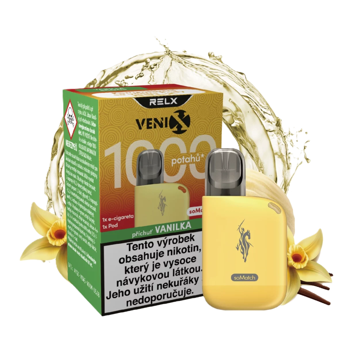 VENIX-RELX soMatch Starter Kit (1+1) Bright Yellow - Vanilla Scoop