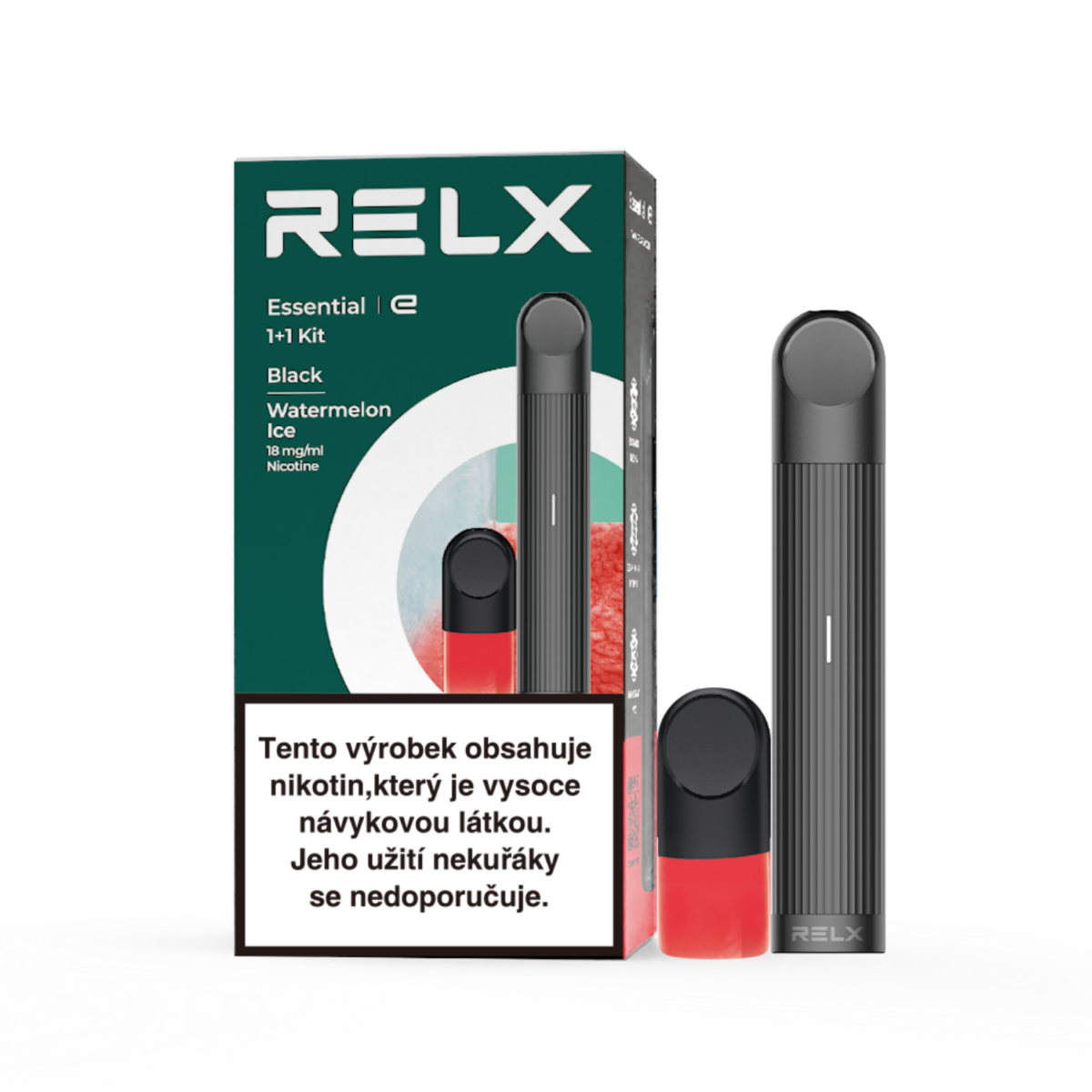 RELX Essential Starter Kit (černý, meloun) (Q)