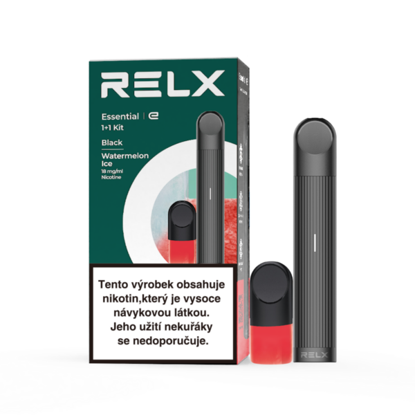 RELX Essential Starter Kit (černý, meloun) (Q)