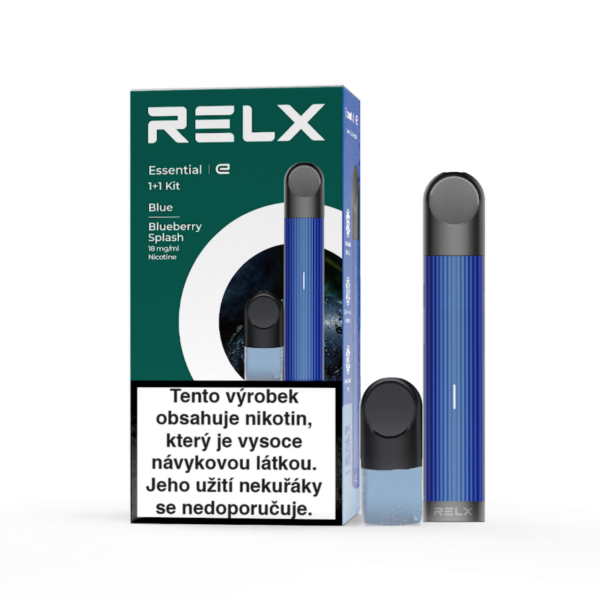 RELX Essential Starter Kit (modrý, borůvka) (Q)