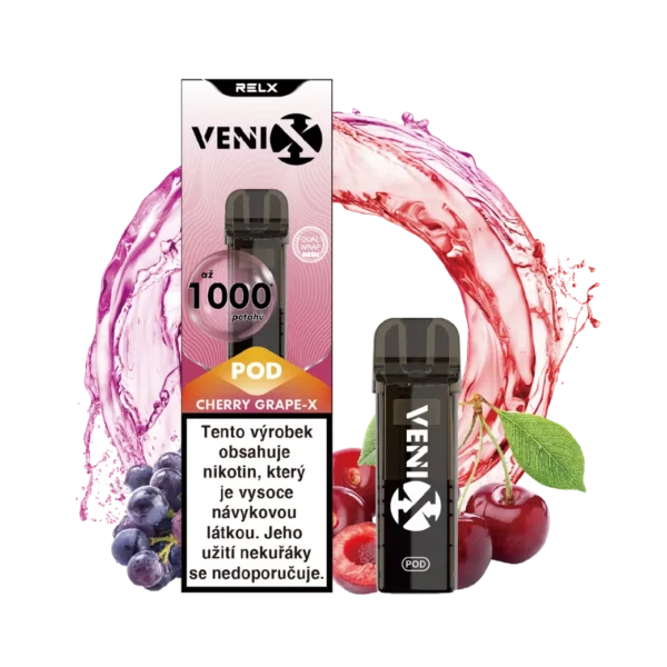 VENIX POD CHERRY GRAPE-X 20mg/ml Dual-Mesh (R)