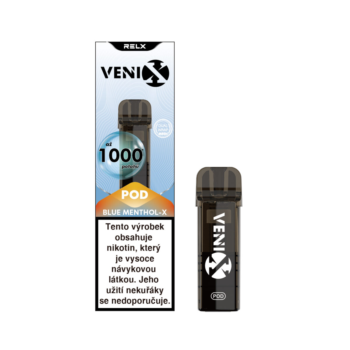 VENIX POD BLUE MENTHOL-X 20mg/ml Dual-Mesh (R)