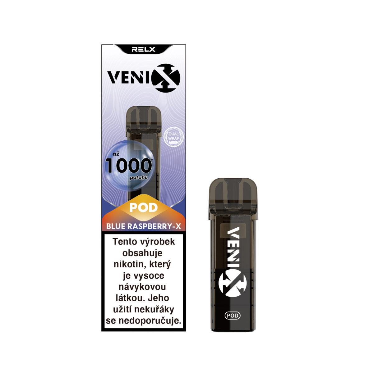VENIX POD BLUE RASPBERRY-X 20mg/ml Dual-Mesh (R)