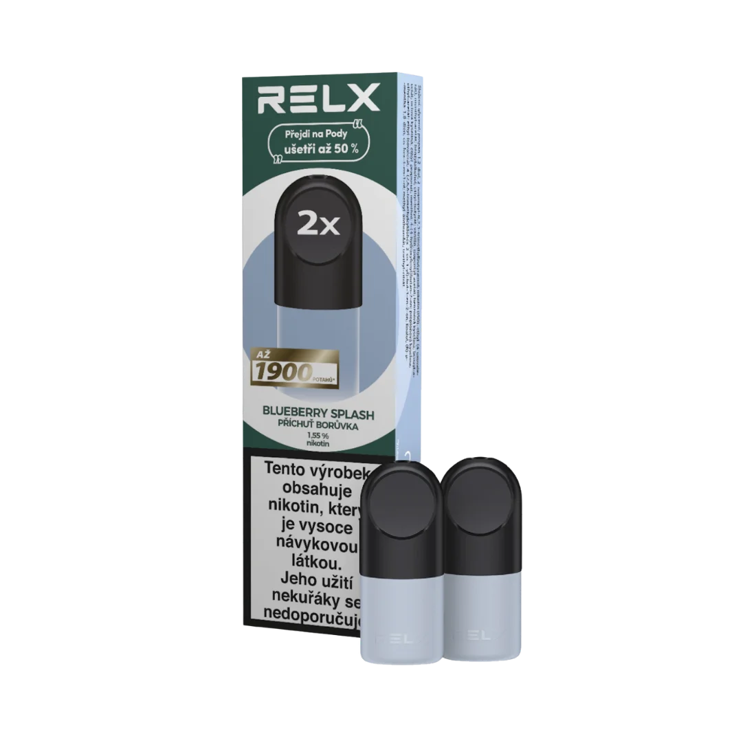 RELX Náhradní Pod – Blueberry Splash (borůvka) 2 ks (R)