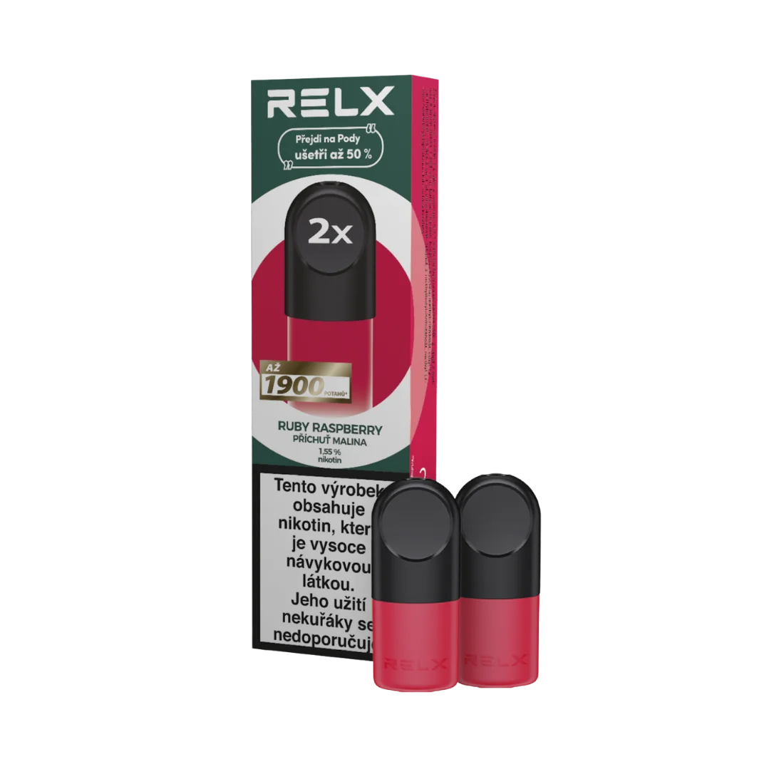 RELX Náhradní Pod – Ruby Raspberry (malina) 2 ks (R)