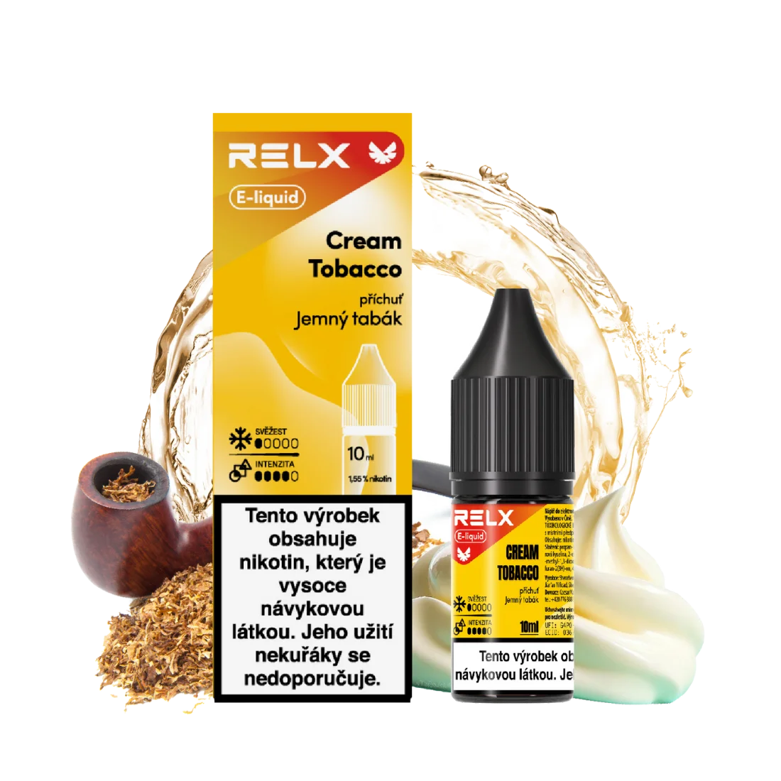 RELX e-liquid - Cream Tobacco - 10ml (R) 18mg/ml