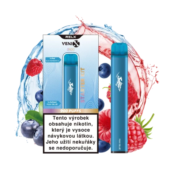 VENIX MAX Starter Kit (MAX BLUE) - Pod Blue Raspberry (Q)