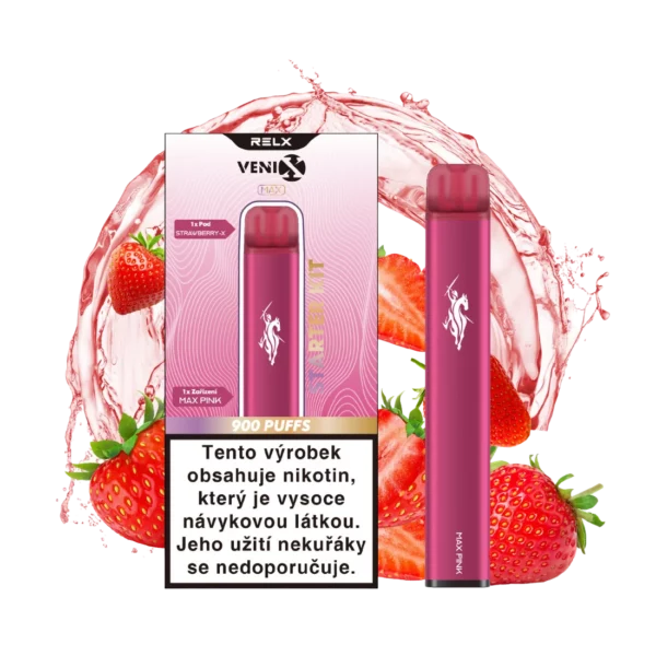 VENIX MAX Starter Kit (MAX PINK) - Pod Strawberry