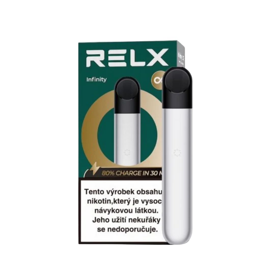 RELX Infinity zařízení – stříbrné