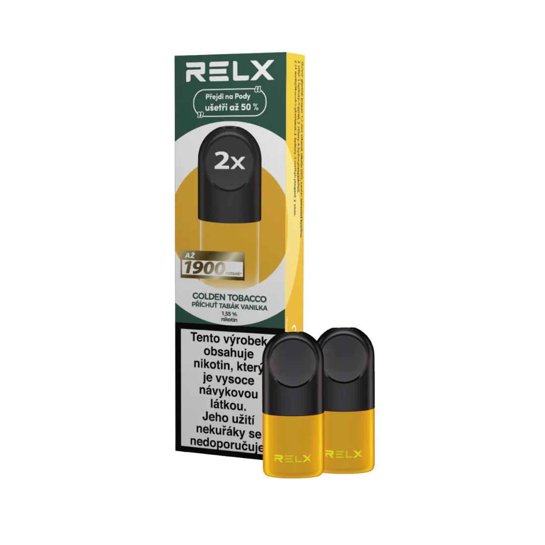RELX Náhradní Pod - Golden tobacco (tabák s vanilkou) (Q)