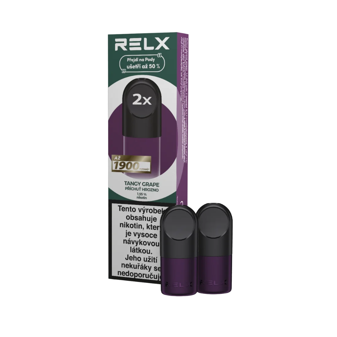 RELX Náhradní Pod – Tangy Grape (hrozny) 2 ks (Q)