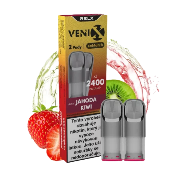 VENIX-RELX soMatch Pod – Strawberry Kiwi (2ks) (R)