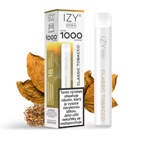 IZY ONE+ 1000 CLASSIC TOBACCO 18MG
