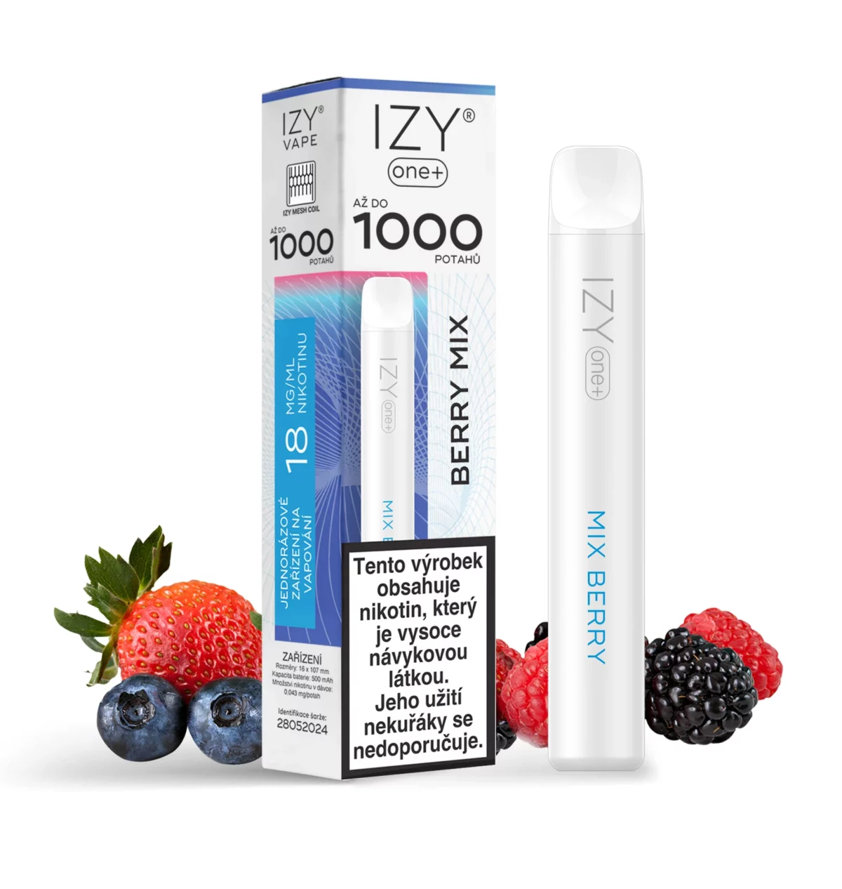 IZY ONE+ 1000 BERRY MIX 18MG