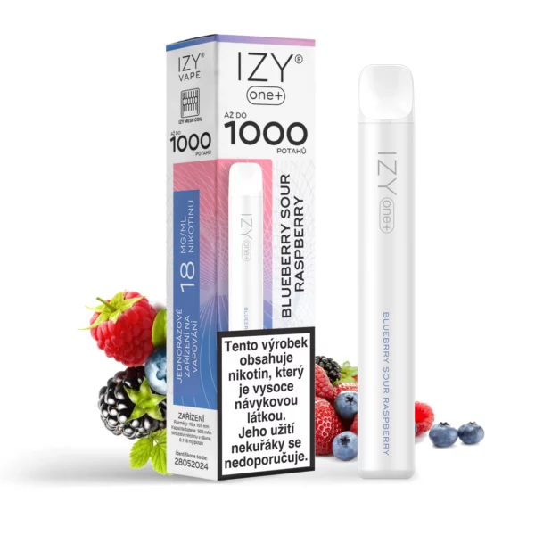 IZY ONE+ 1000 BLUEBERRY SOUR RASBERRY 18MG