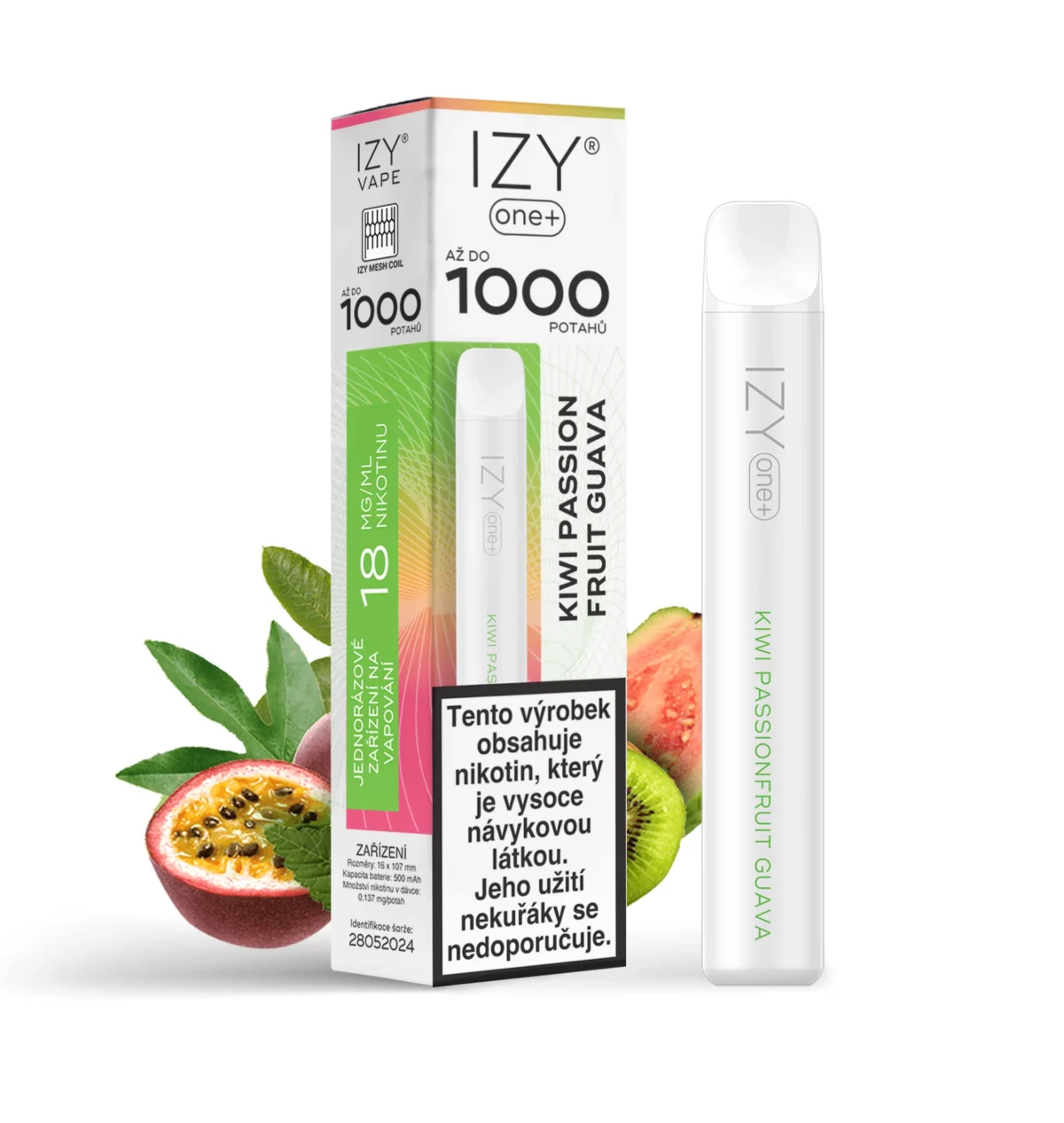 IZY ONE+ 1000 KIWI PASSION FRUIT GUAVA 18MG