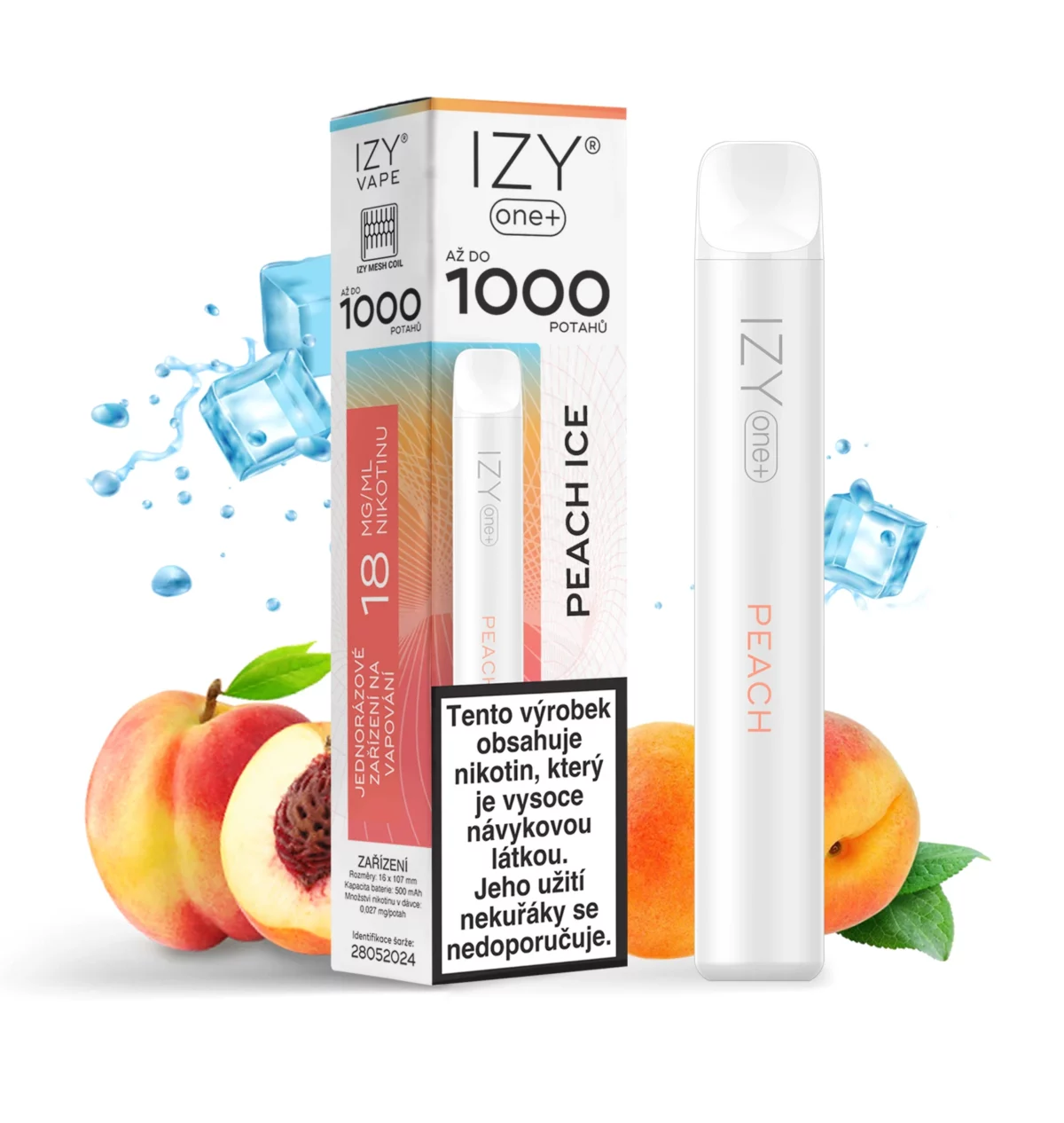IZY ONE+ 1000 PEACH ICE 18MG