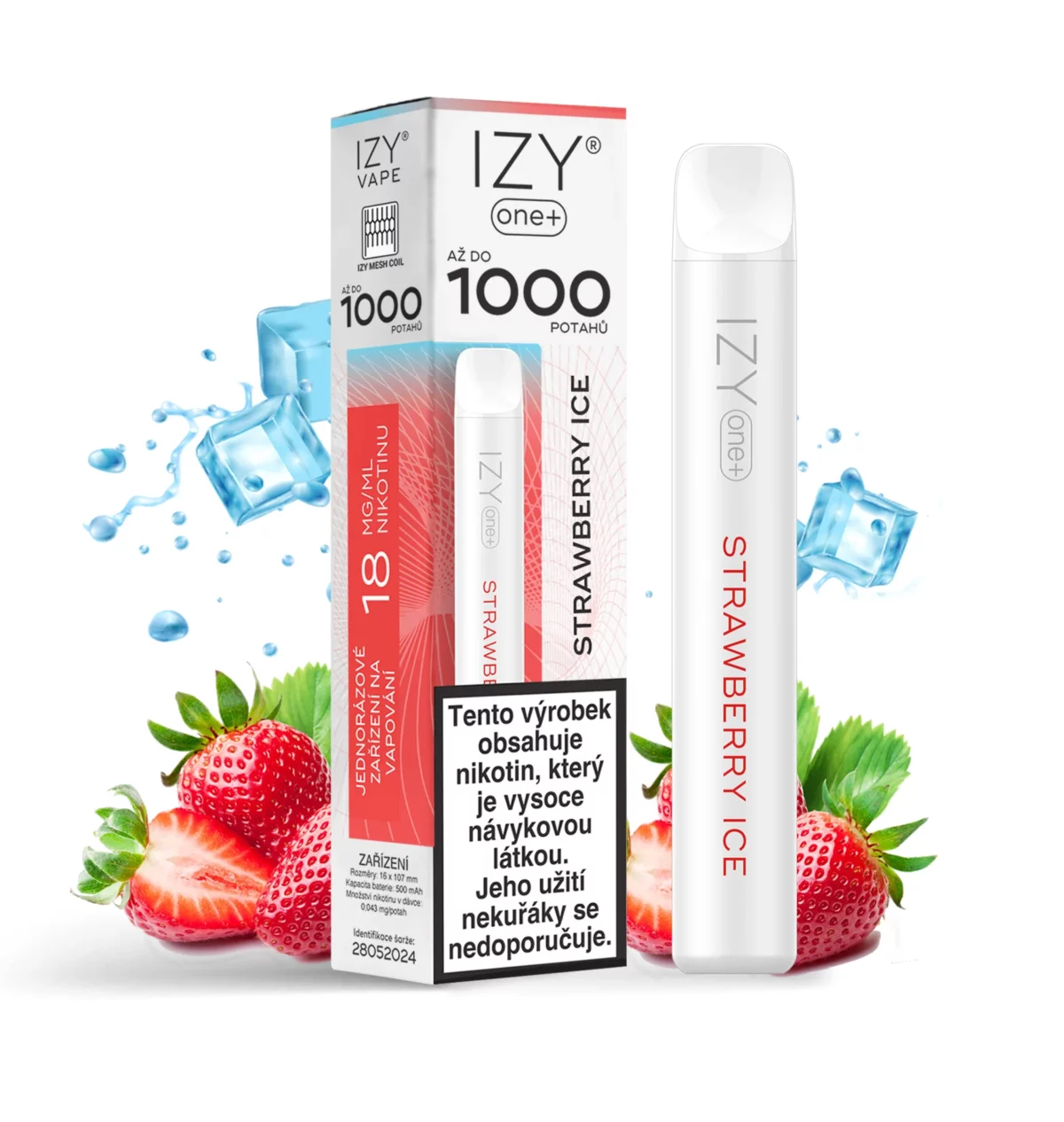IZY ONE+ 1000 STRAWBERRY ICE 18MG