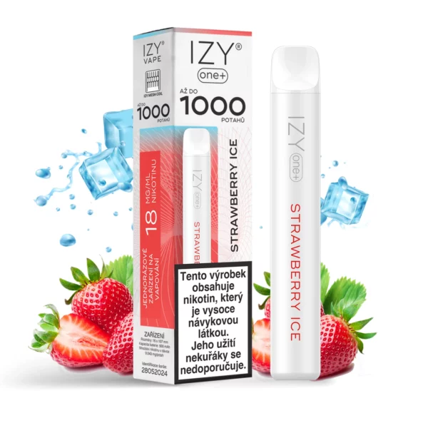 IZY ONE+ 1000 STRAWBERRY ICE 18MG
