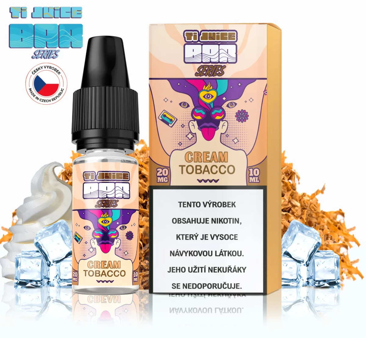 TI JUICE BAR SERIES - CREAM TOBACCO NIC SALT 20 MG