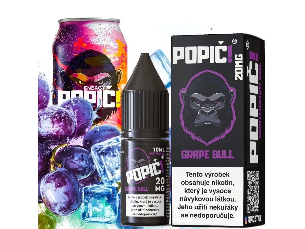 POPIČ! Grape Bull 10 ml 20 mg