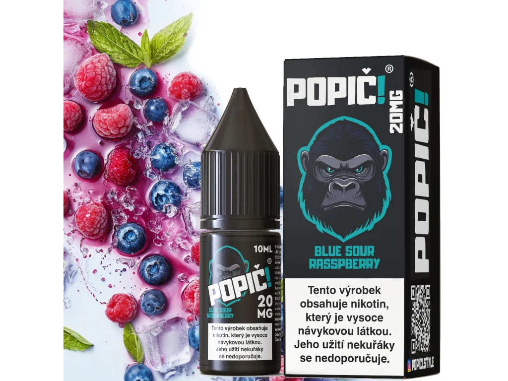 POPIČ! Blue Sour Raspberry 10 ml 20 mg