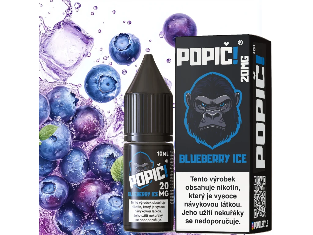 POPIČ! Blueberry Ice 10 ml 20 mg