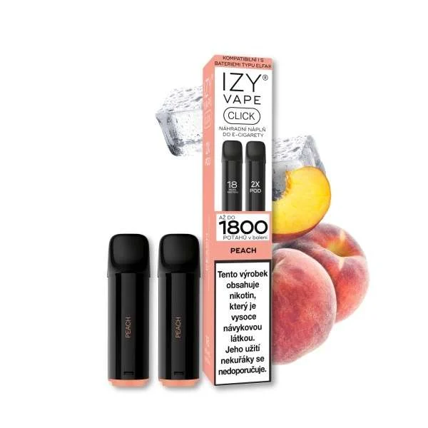 IZY CLICK POD Peach 2x2 ml - 18 mg
