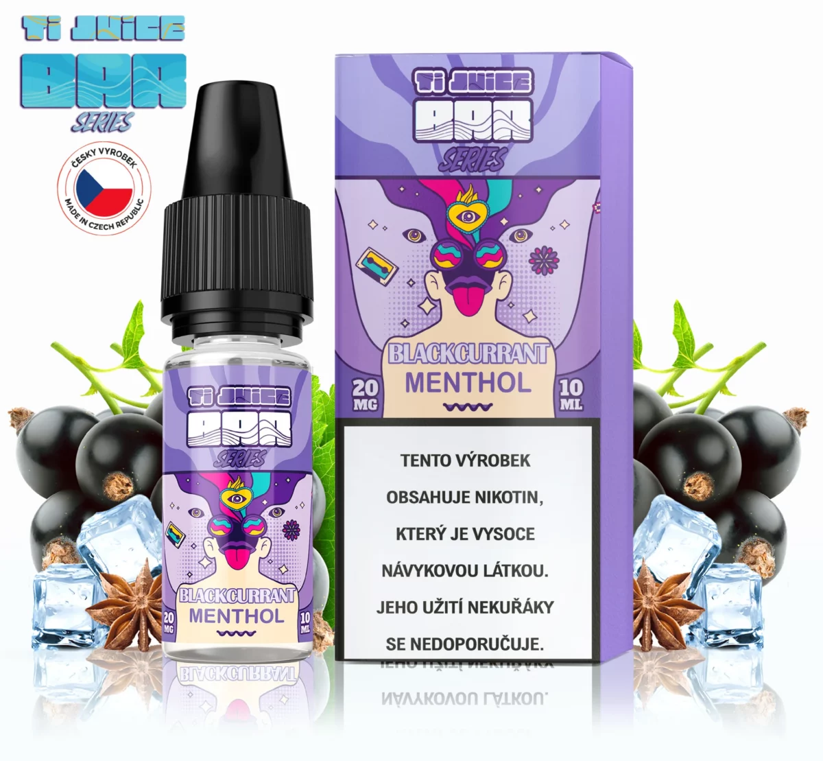 TI JUICE BAR SERIES - BLACKCURRANT MENTHOL NIC SALT 20 MG
