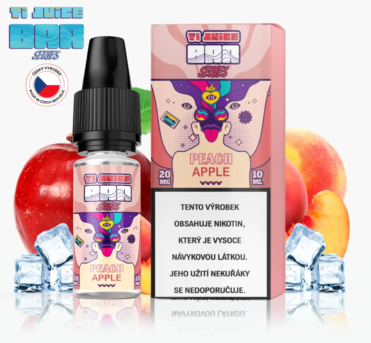 TI JUICE BAR SERIES - PEACH APPLE NIC SALT 20 MG