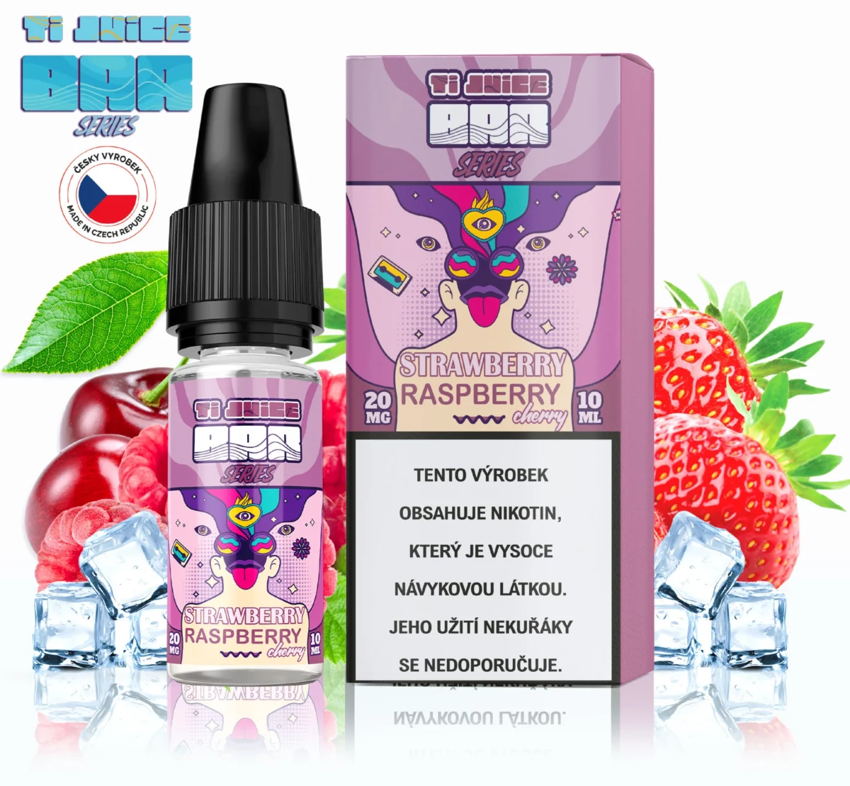 TI JUICE BAR SERIES - STRAWBERRY RASPBERRY CHERRY NIC SALT 20 MG