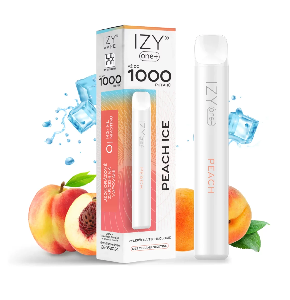 IZY ONE+ 1000 PEACH ICE 0MG