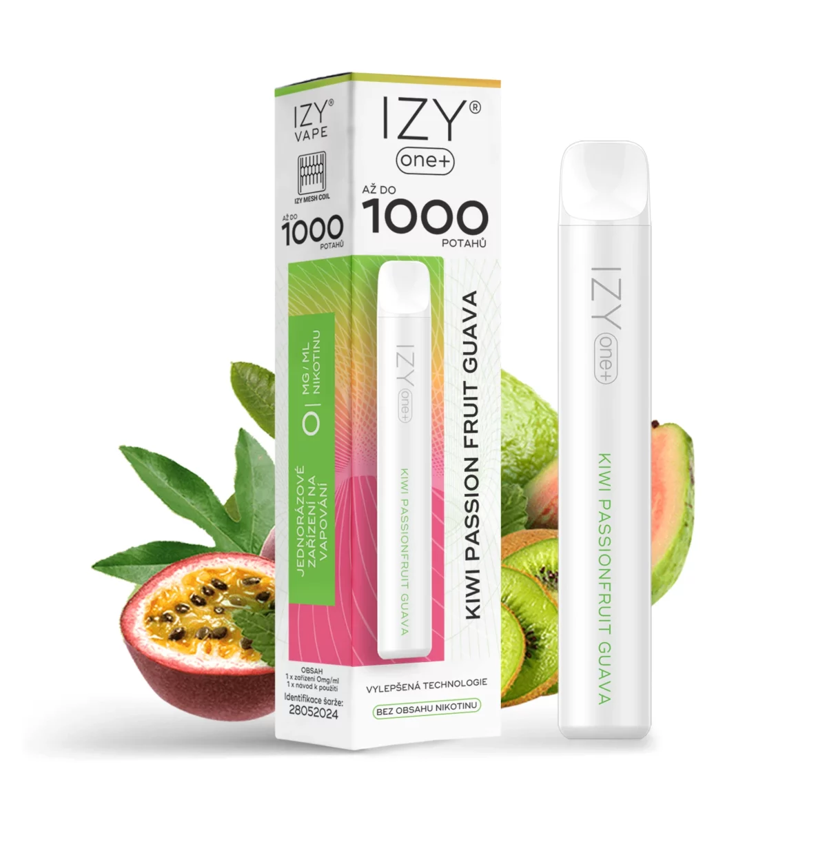 IZY ONE+ 1000 KIWI PASSION FRUIT GUAVA 0MG