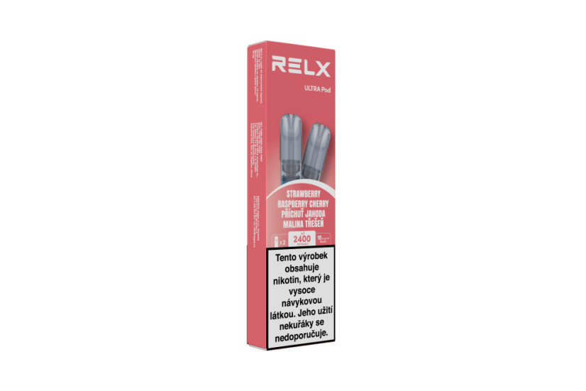 RELX Ultra Pod Strawberry Raspberry Cherry 18 mg (2 pody)