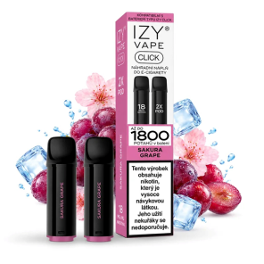 IZY CLICK 1800 POD 2KS SAKURA GRAPE 18MG